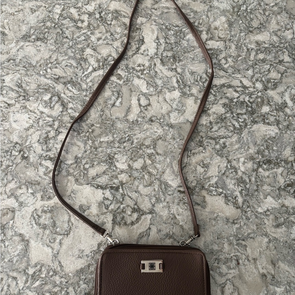 Brown Leather Crossbody Bag